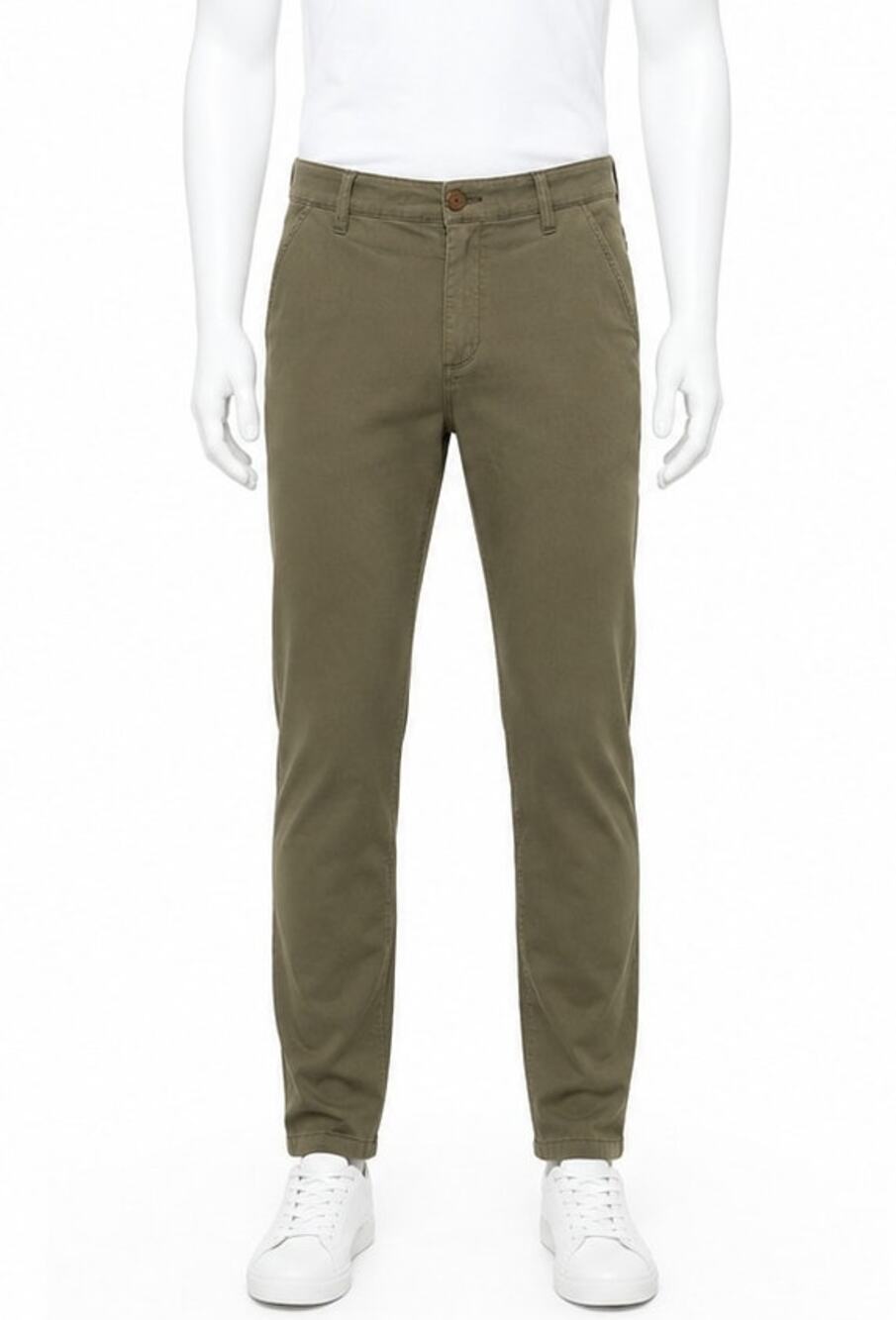 Mugsy Jeans Olives Chino Pants Mens 34x32 Olive Green Slim Stretch Casual preppy